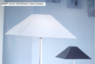 Neuhaus Design Schirm Pyramidenform 360x360mm Chintz-Schwarz
